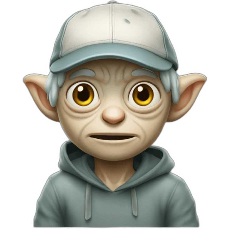 gollum with baseball cap emoji