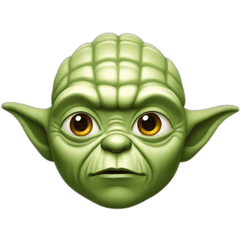 yoda face cartoon emoji