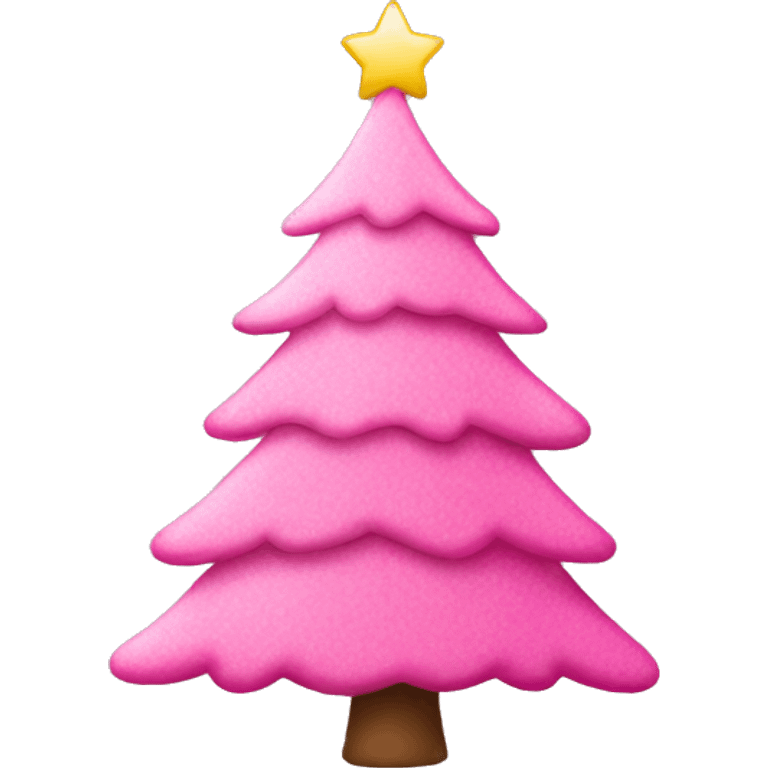 pink christmas tree  emoji