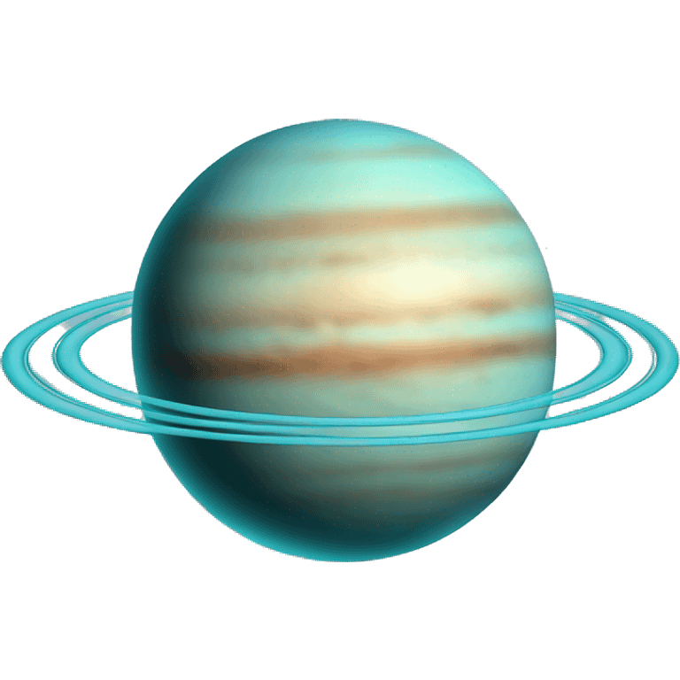 uranus planet with smal rings emoji