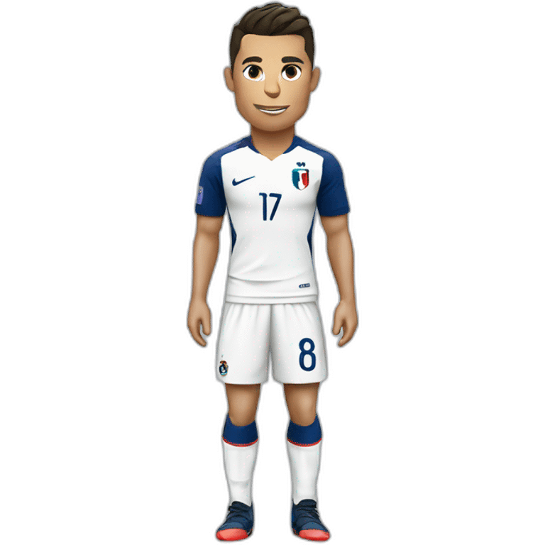 Cristiano Ronaldo com a camisa da França emoji