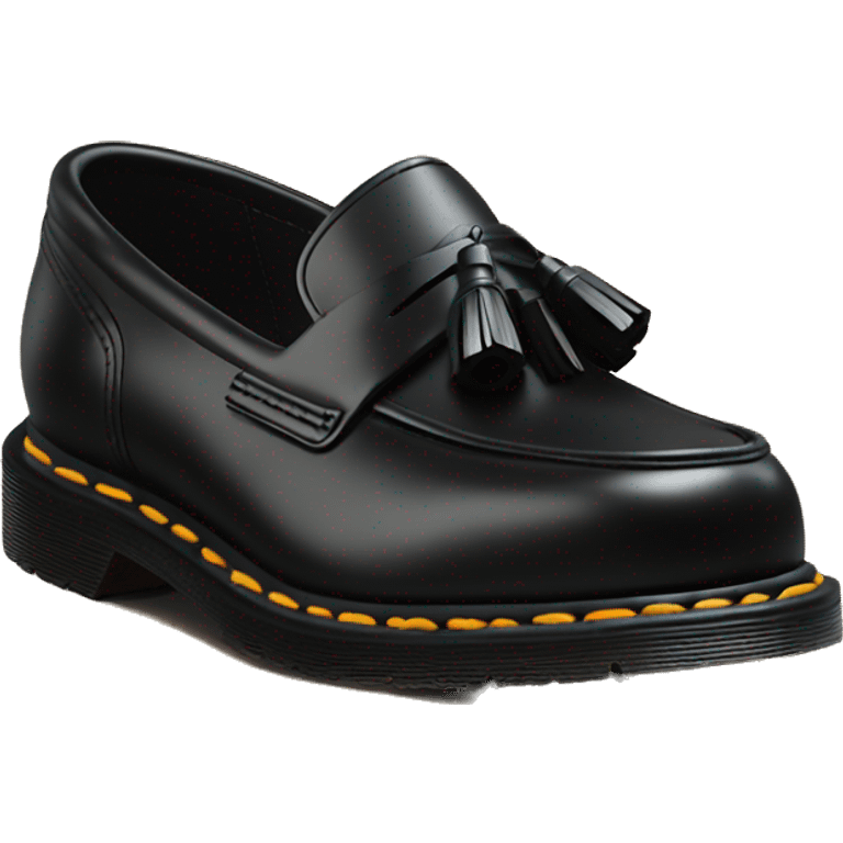 doc marten loafer black with tassel emoji