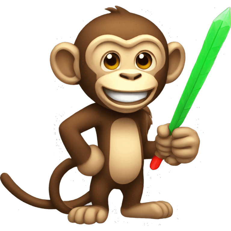 Laughing pointing pixelated monkey with a dart emoji