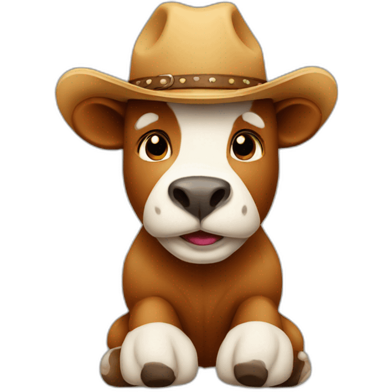 ours en peluche avec un chapeau de cow-boy  emoji