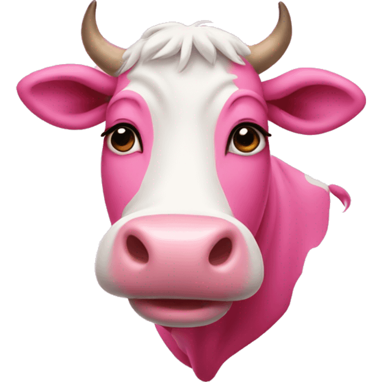 pink cow emoji