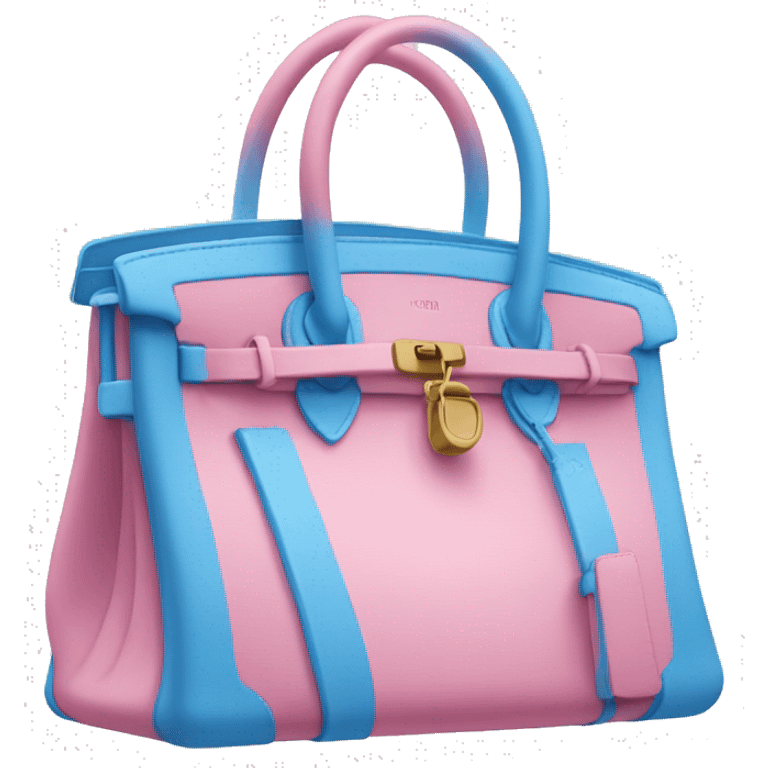  pink blue birkin bag emoji