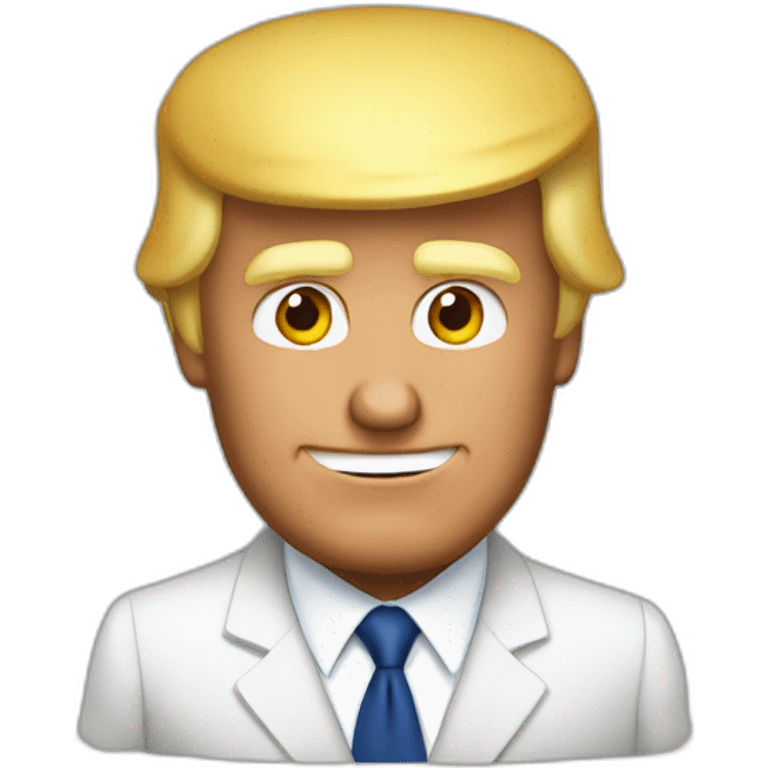 Donald trump qui rigole emoji