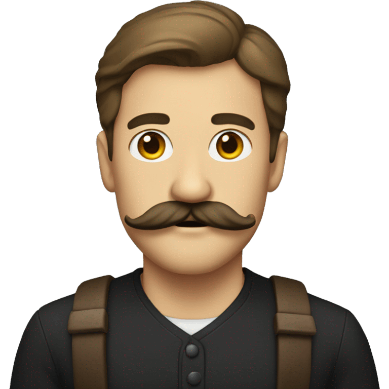 Handlebar mustache emoji