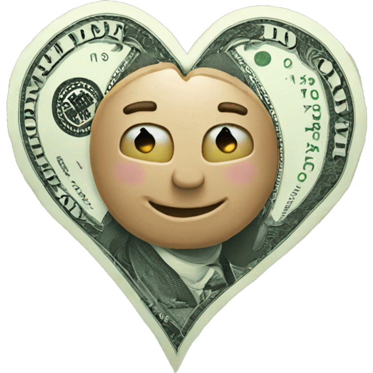 Money heart emoji