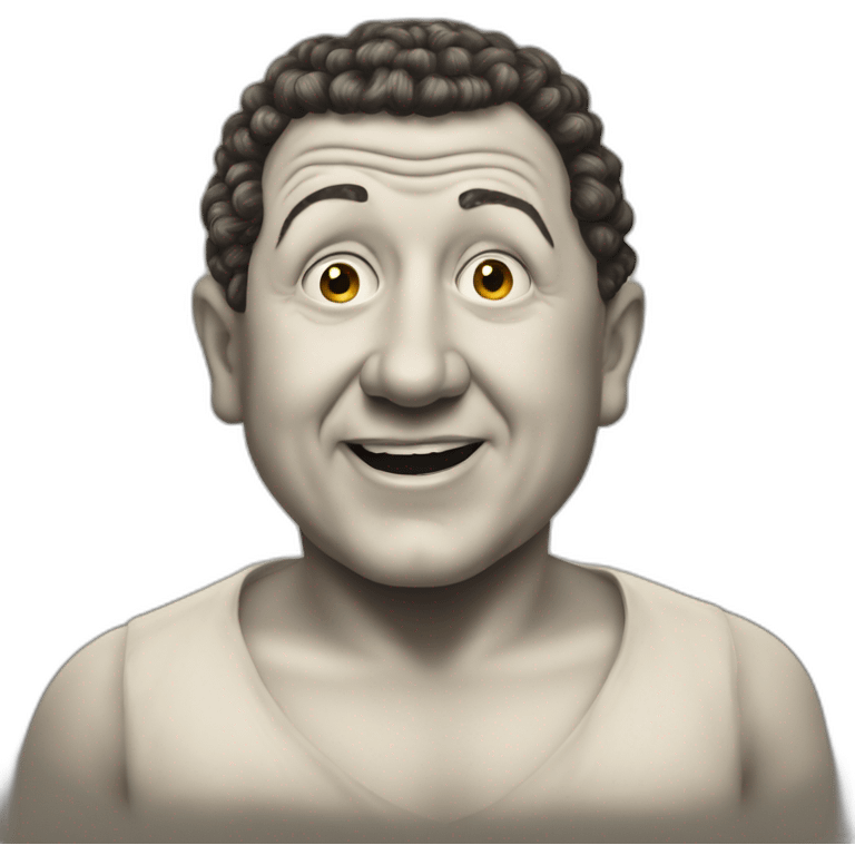 Curly Howard of the three stooges emoji