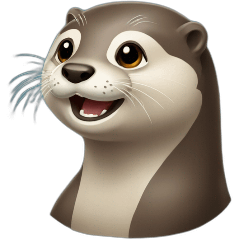 Loutre sur ours emoji