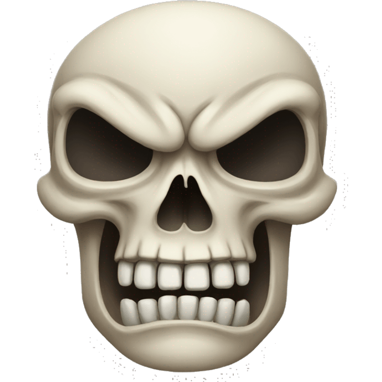 really angry skull emoji