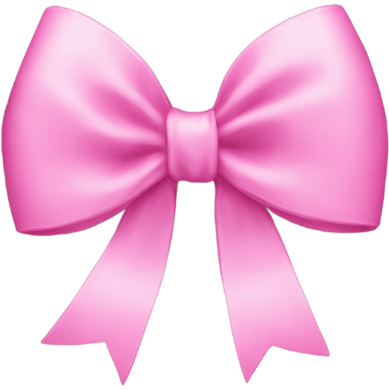 Pink coquette bow emoji