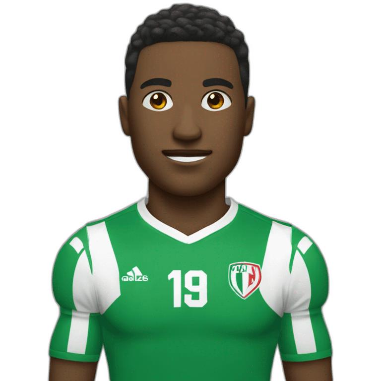 Roi qui joue au football emoji