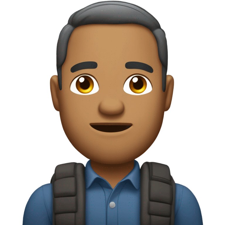 Cara de hombre mayor estilo emoji emoji