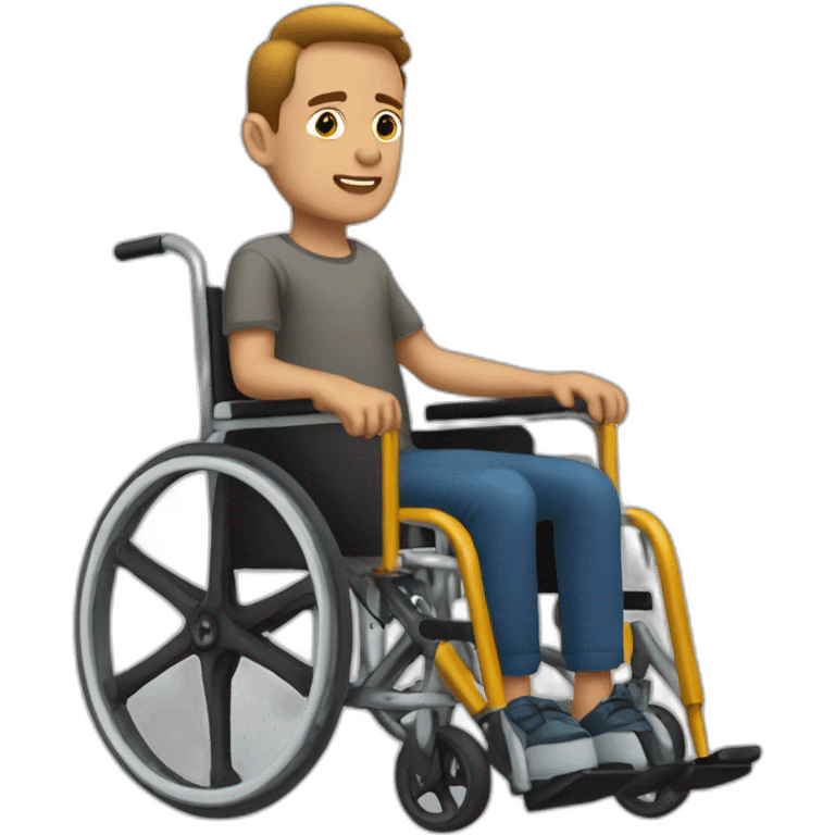 Ignasi giro on a wheelchair emoji