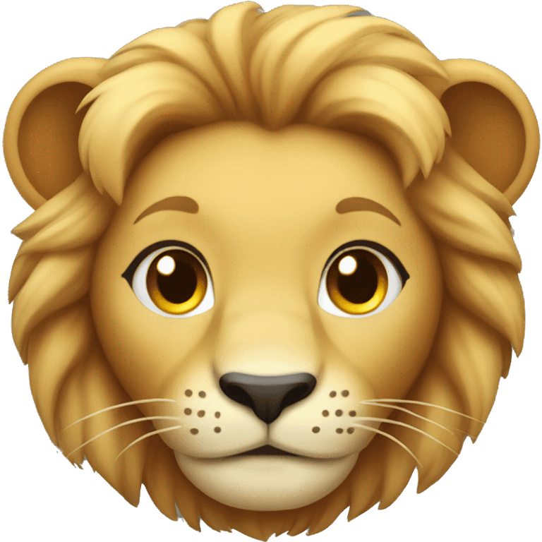 cute female lion  emoji