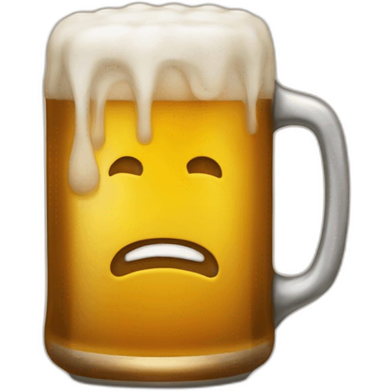 Chat qui bois une bière emoji