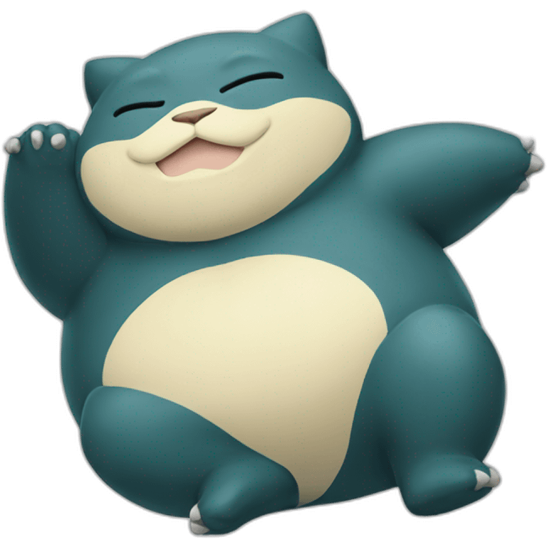 snorlax lying emoji