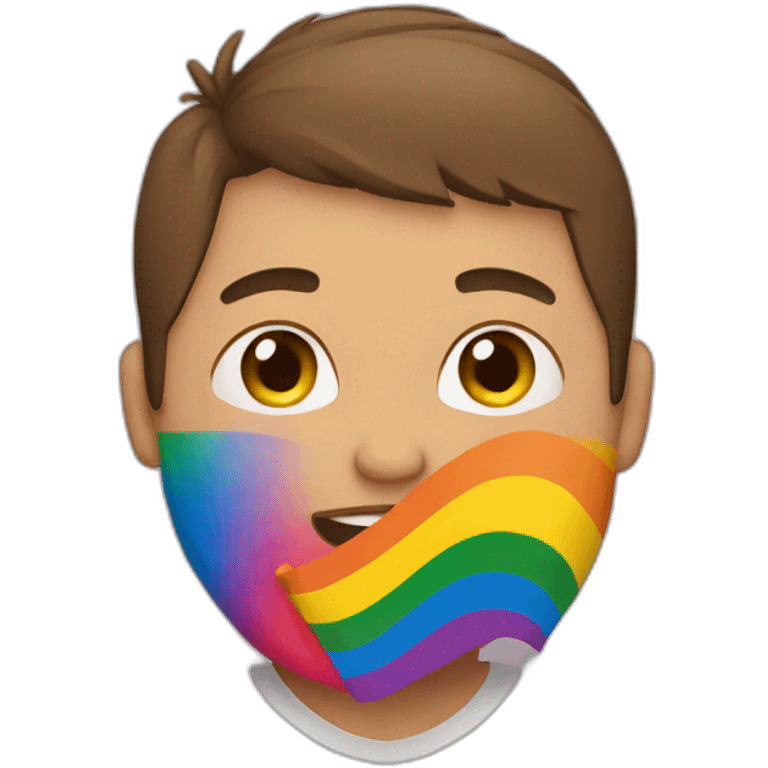 Pregnant Man With Pride Flag emoji