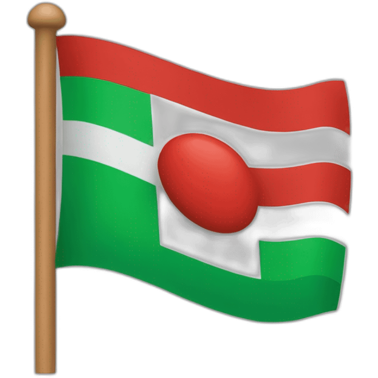 Red-green-red horizontal flag emoji