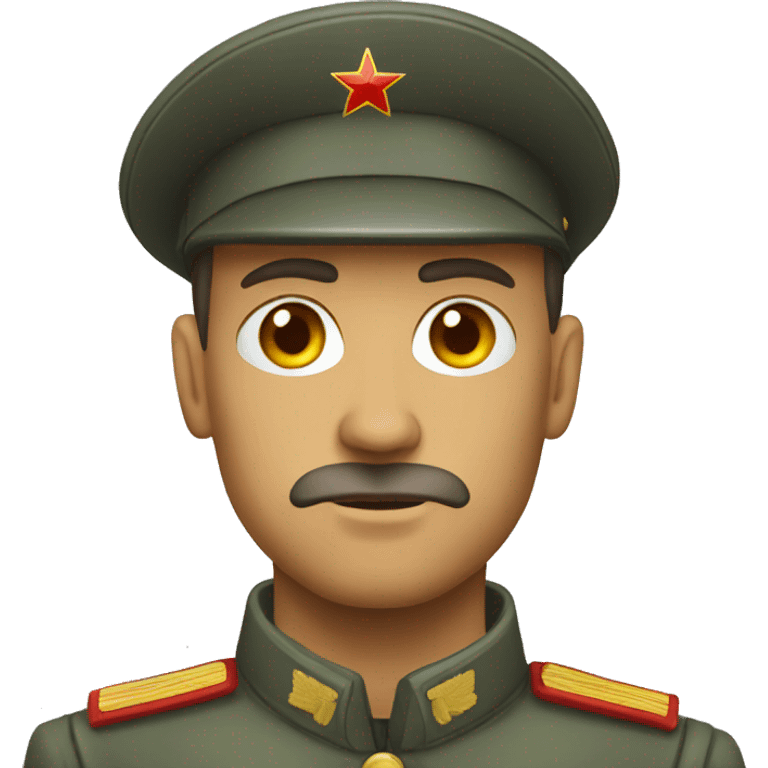 ussr soldier serious  emoji