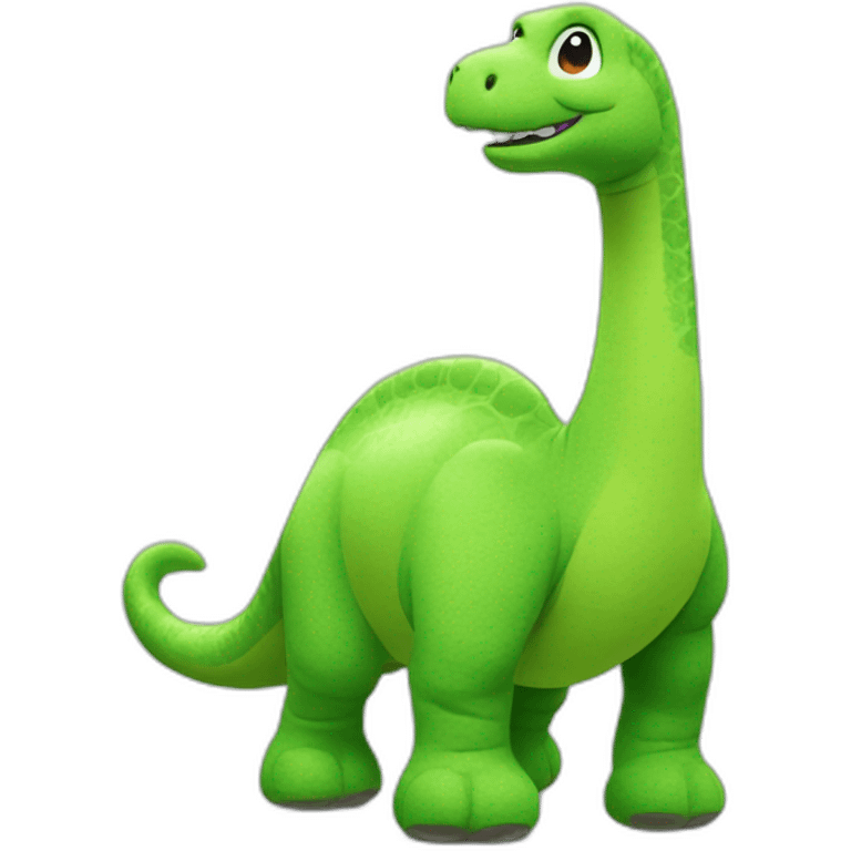 H&M green brontosaurus cuddly toy emoji