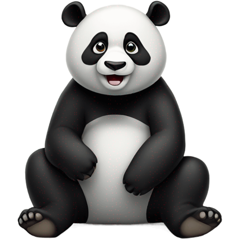 Panda poopin emoji