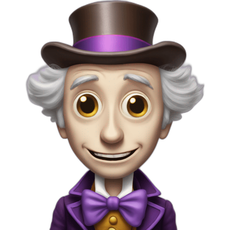 Willy wonka tim burton emoji