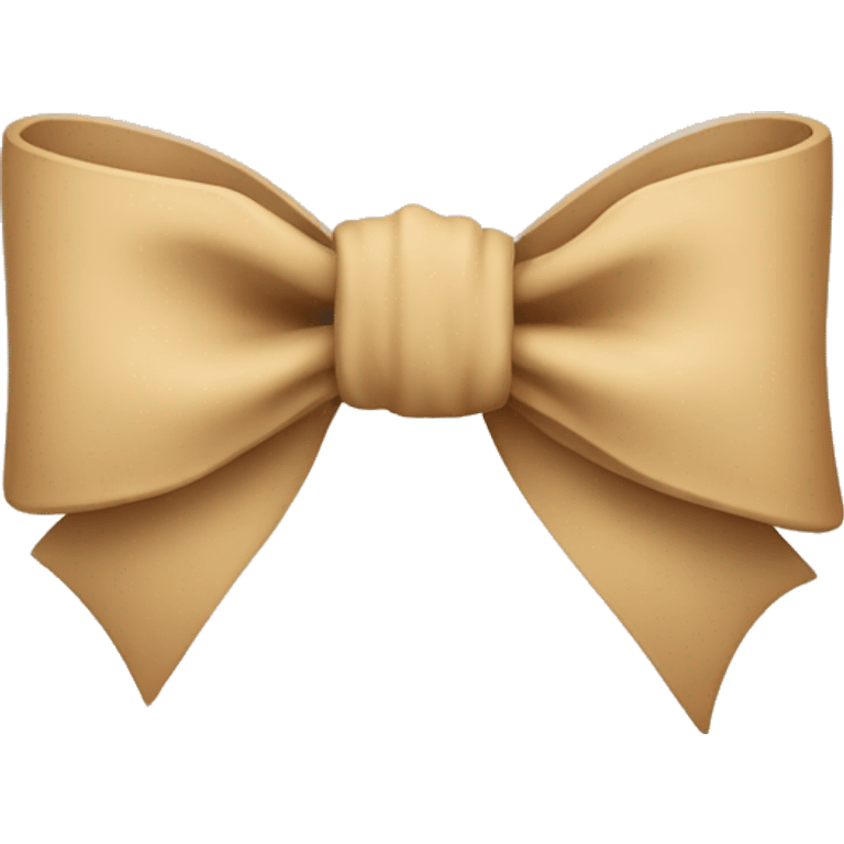 sand colored bow emoji