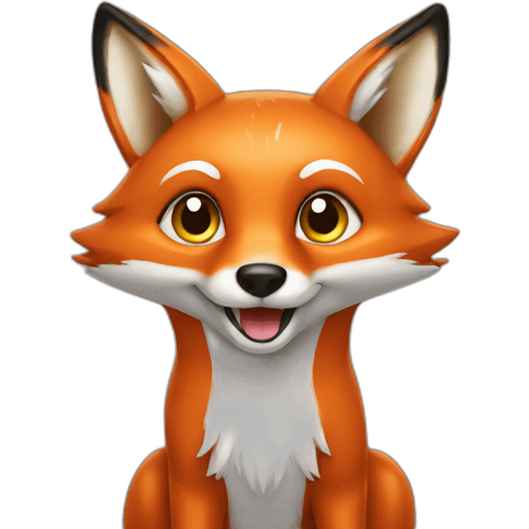 fox say hi emoji