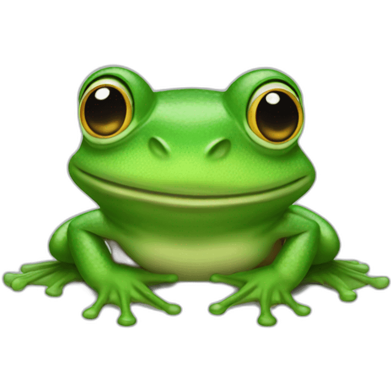 Marty mcfly as a frog emoji