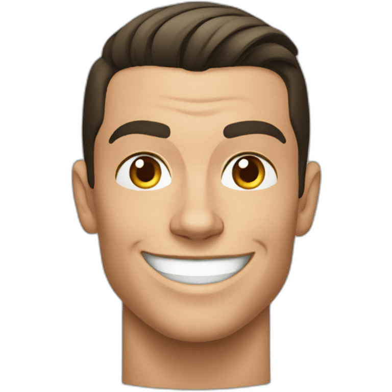 smiling cristiano ronaldo face emoji