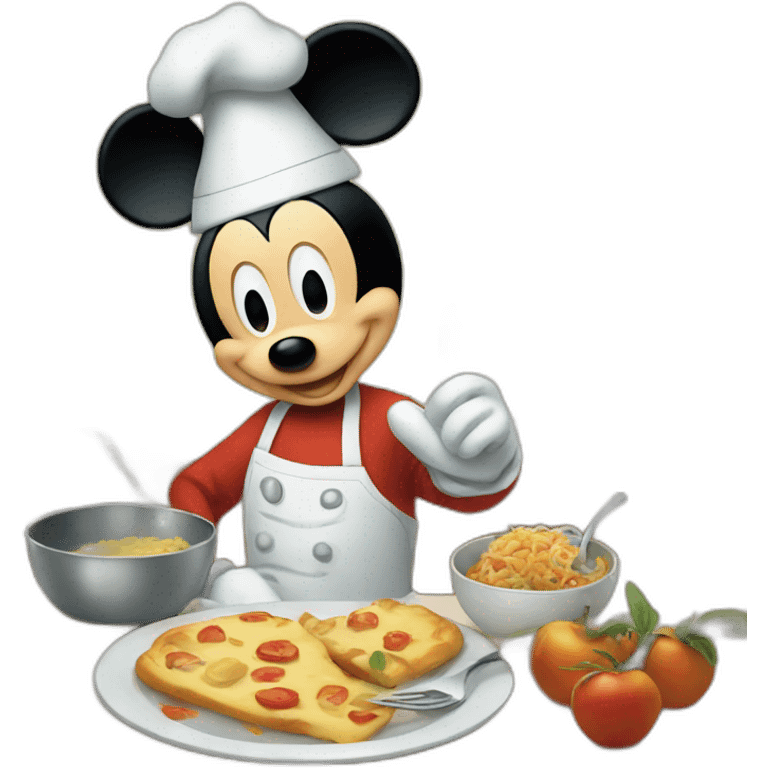 Mickey qui cuisine  emoji