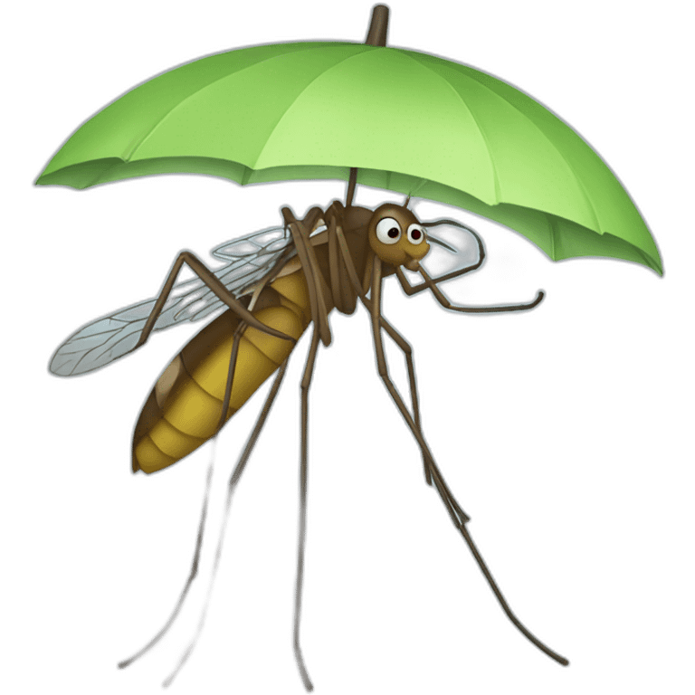 Mosquito with an umbrella  emoji