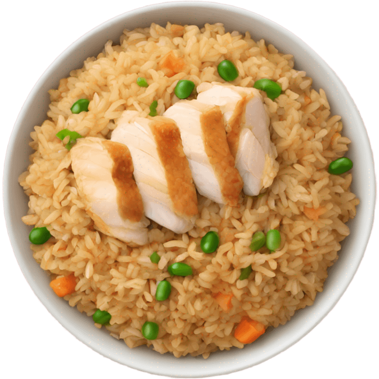 Chicken fried rice emoji