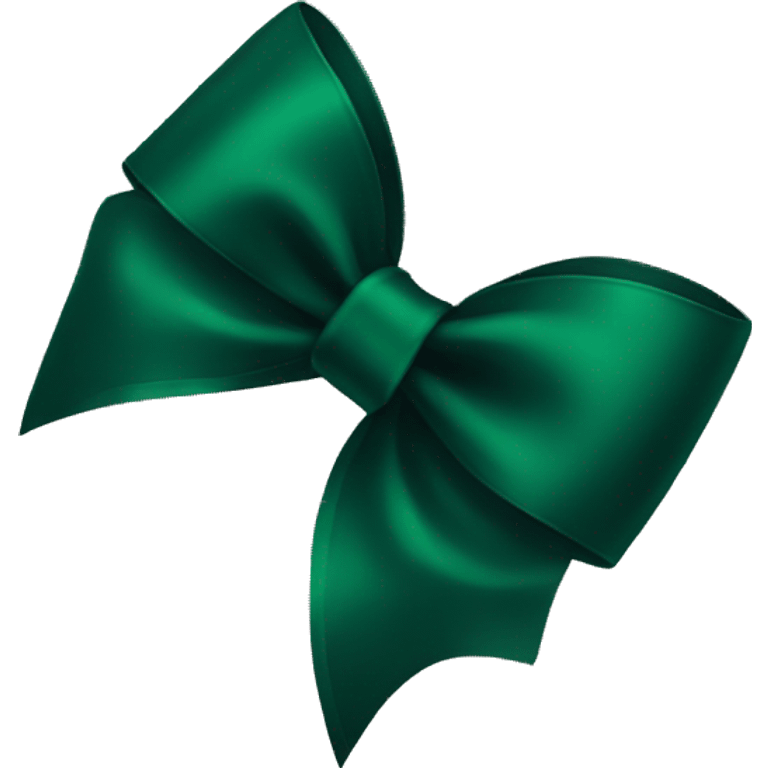 Dark green bow emoji