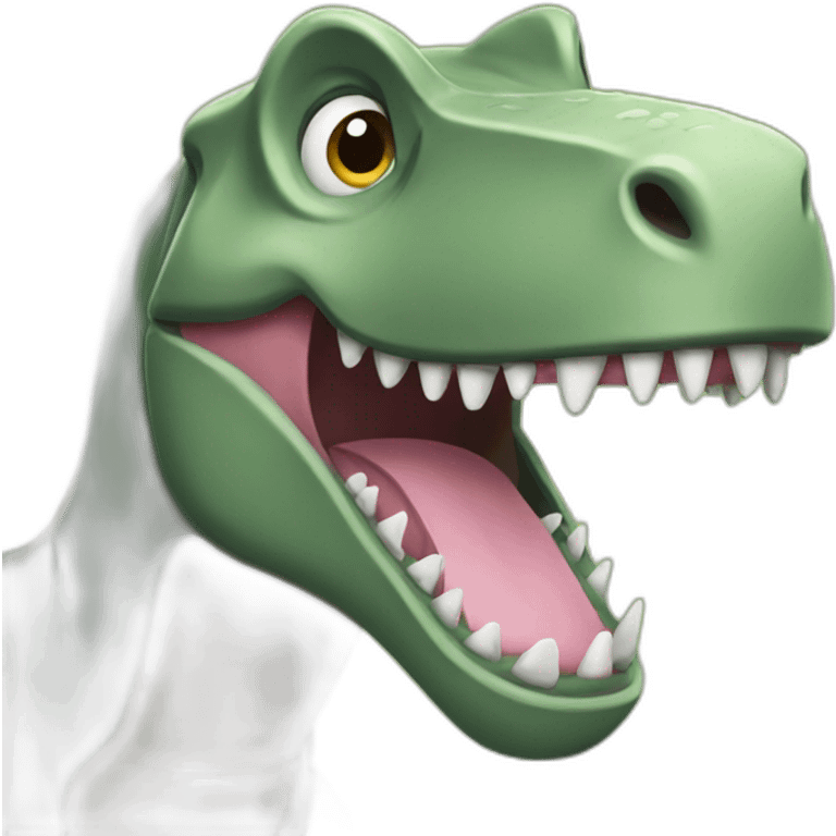 happy animal trex emoji