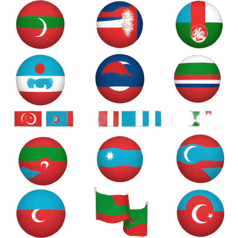 Organiztation of Turkic States flag’s emoji