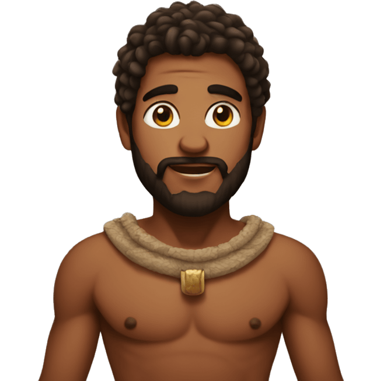 Adam wears a loincloth emoji