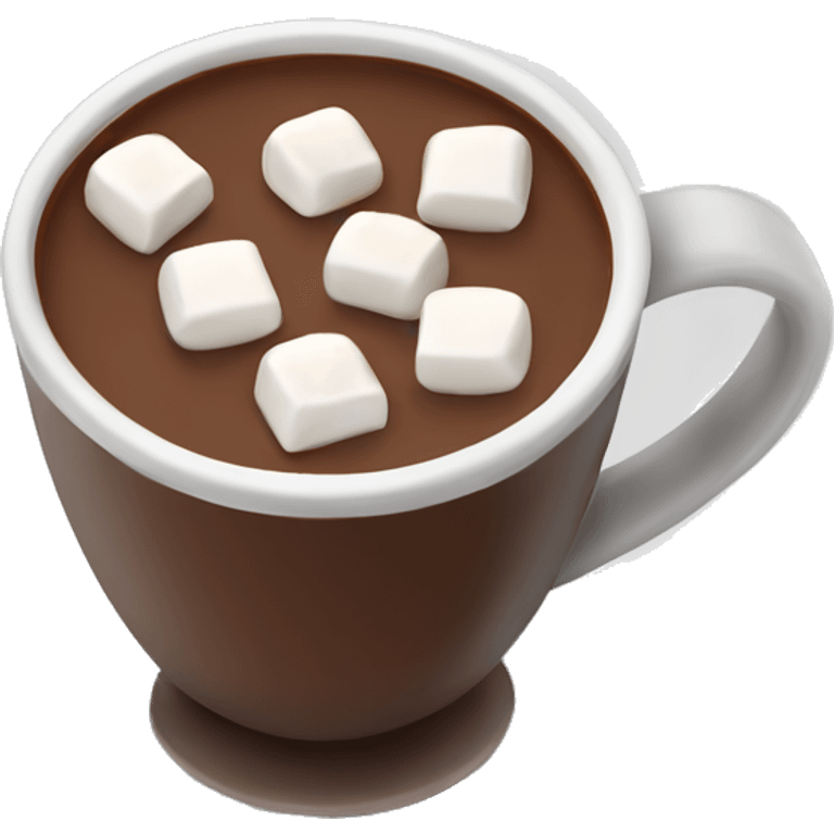 Hot chocolate with marshmallows  emoji