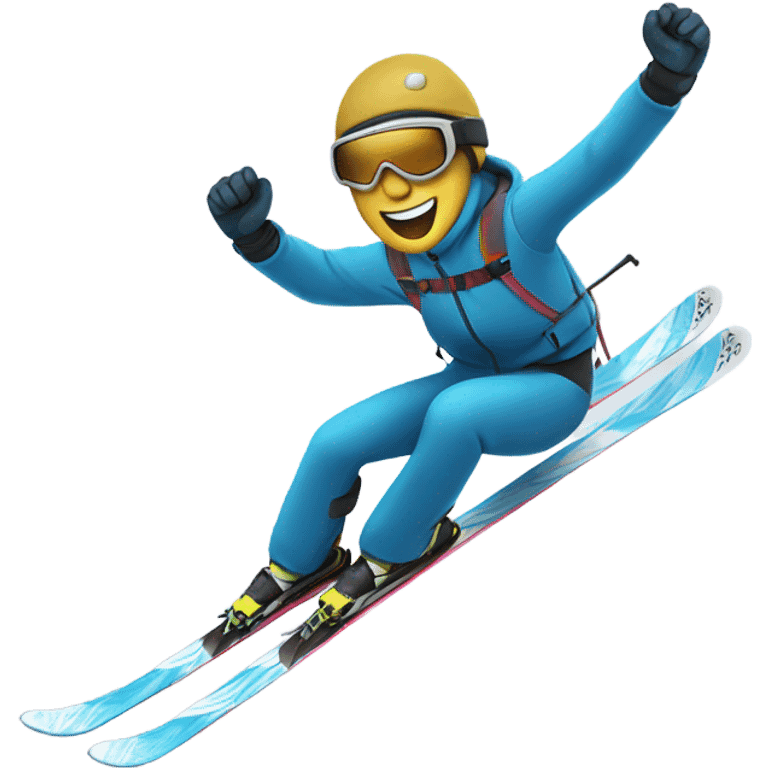 skier jumping emoji