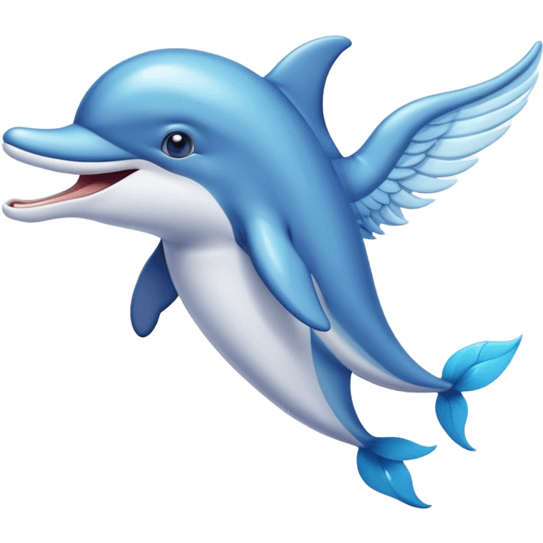 dolphin with wings  emoji