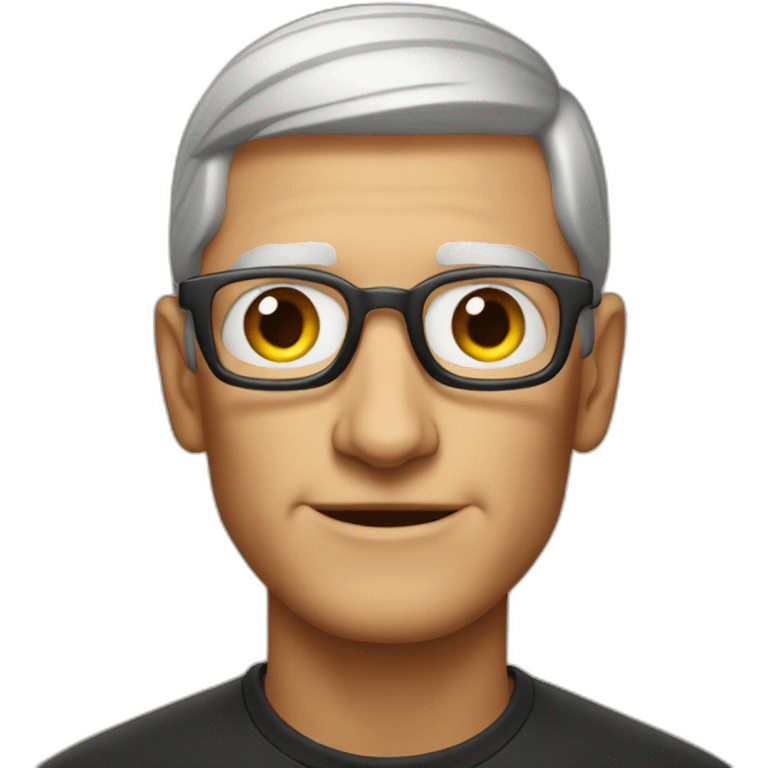 Tim cook with star emoji eyes emoji