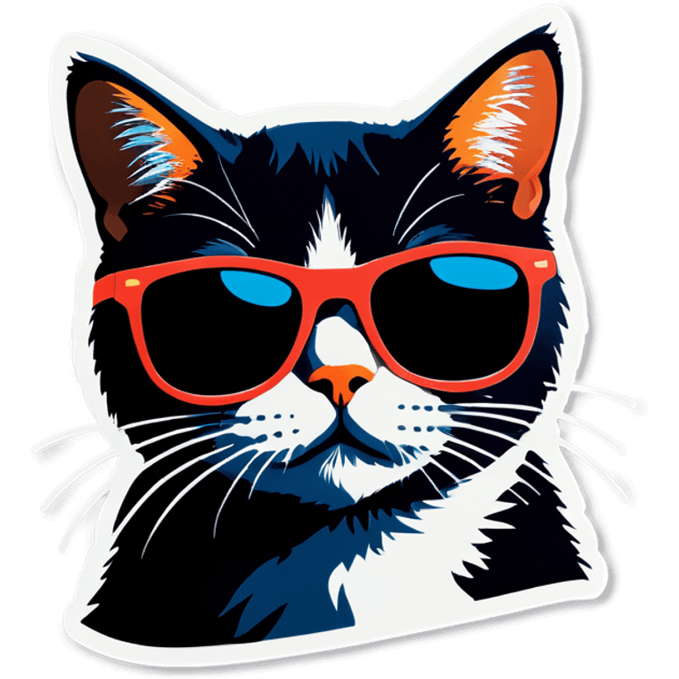 Cat with sunglasses emoji