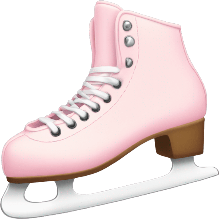 pastel pink ice skates emoji