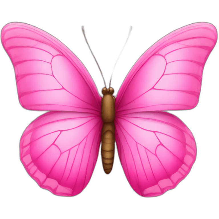 Butterfly pink emoji