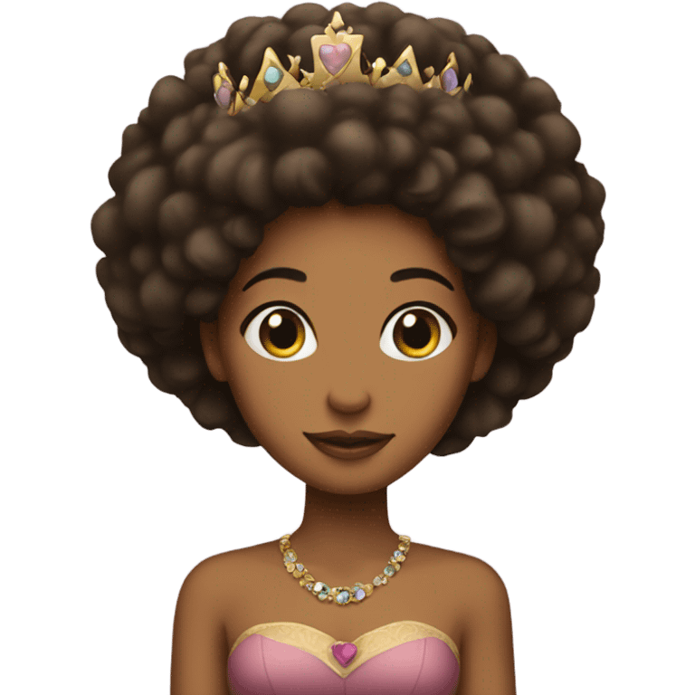 princess with an afro  emoji