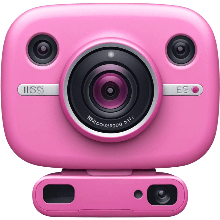 Webcam in pink  emoji