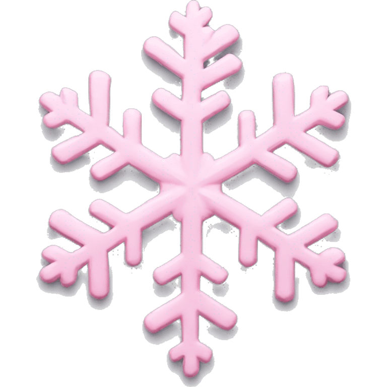 pastel pink snowflake  emoji